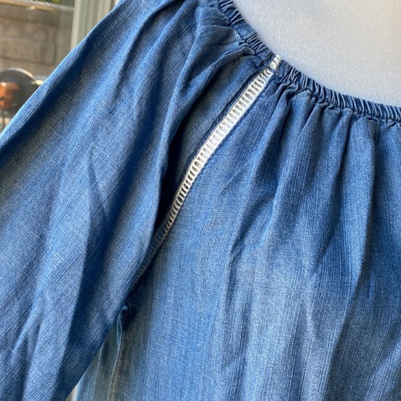 Inc denim peplum top M new with tags NWT - Picture 2 of 13
